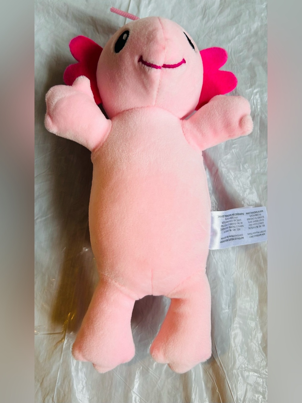 Plush Pink Axolotl Stuffed Animal - Soft Kids Toy